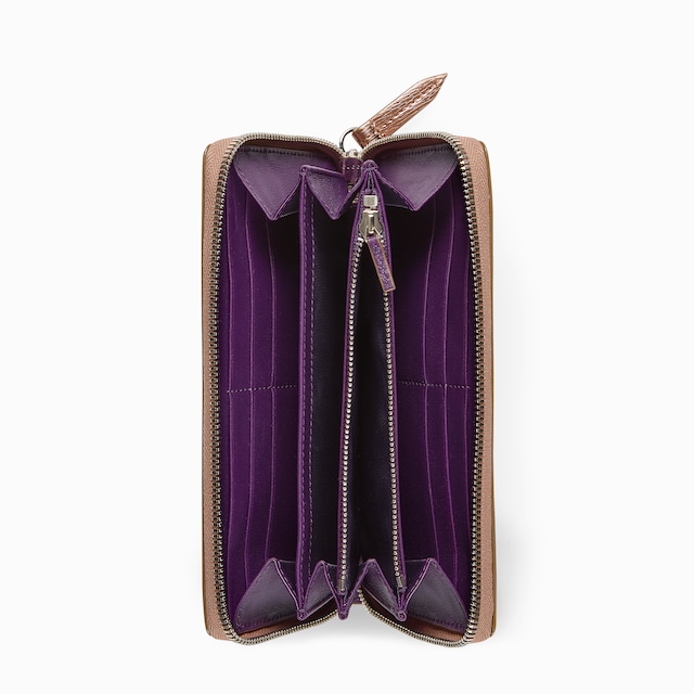 ダブルG バイカラー ジップアラウンドウォレット