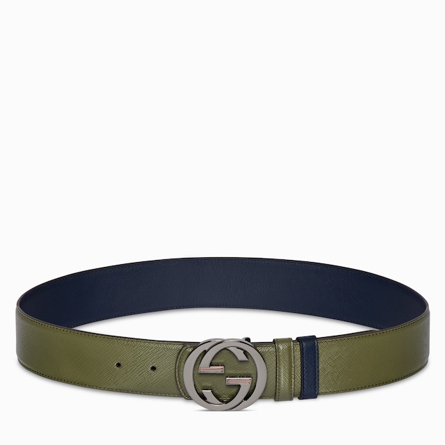 Reversible belt with Interlocking G buckle