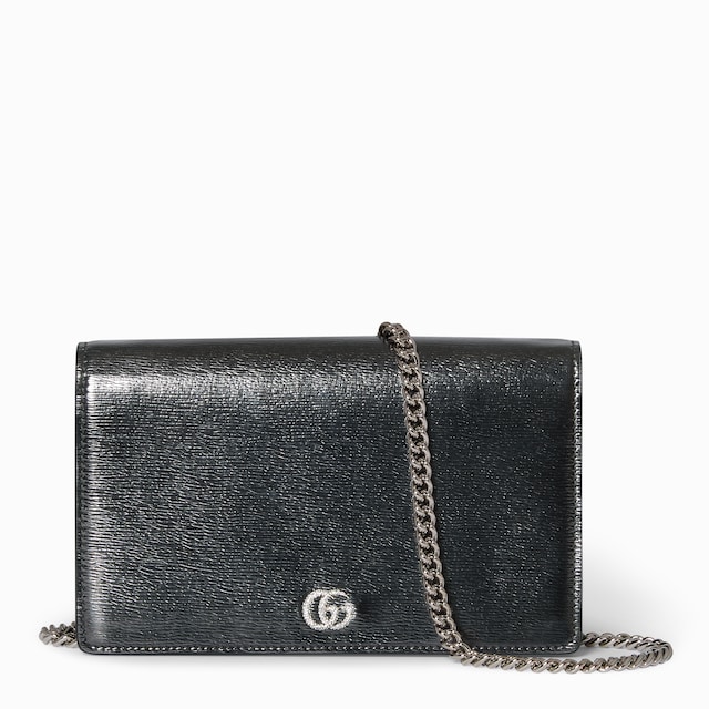 Bi-color GG Marmont wallet on chain