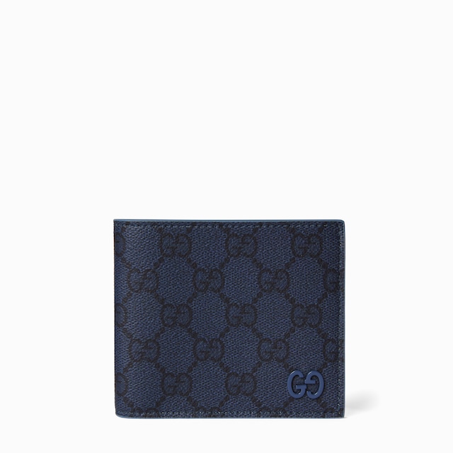 Dusty blue interior GG bi-fold wallet