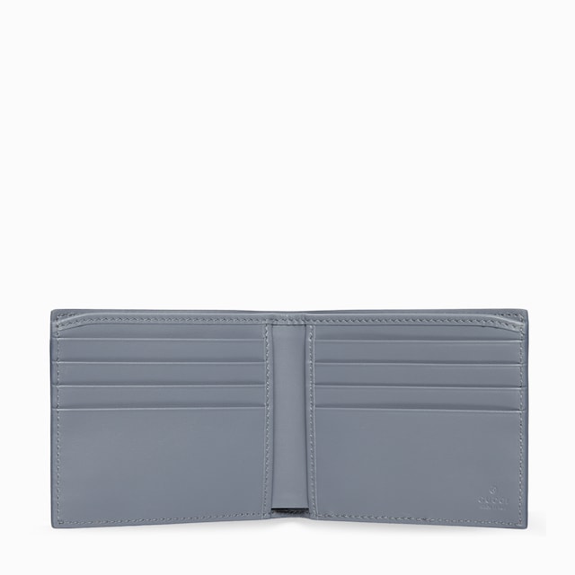 Dusty blue interior GG bi-fold wallet