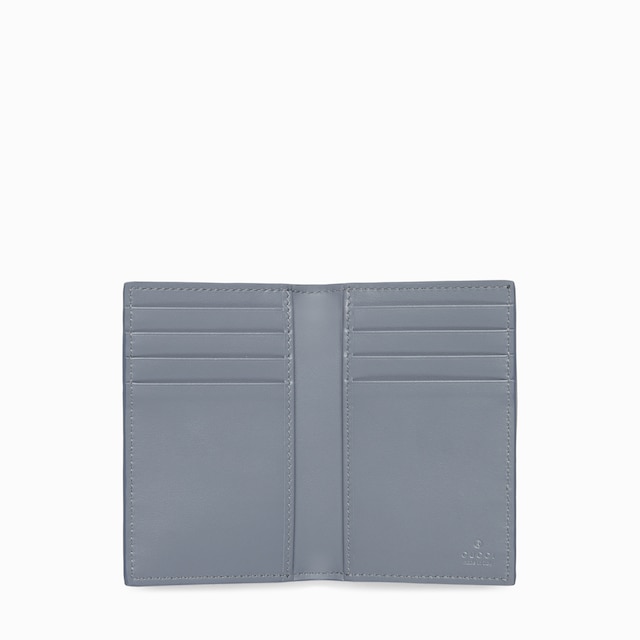 Dusty blue interior GG long card case