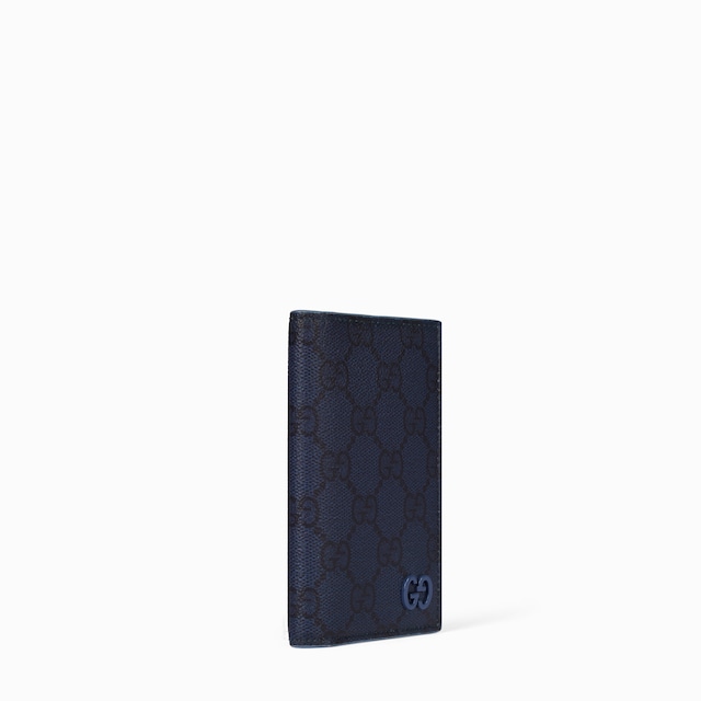 Dusty blue interior GG long card case