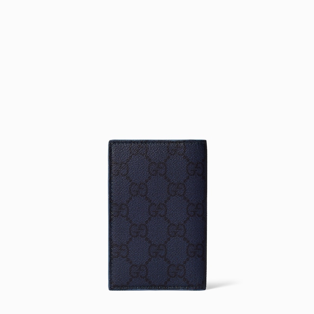 Dusty blue interior GG long card case