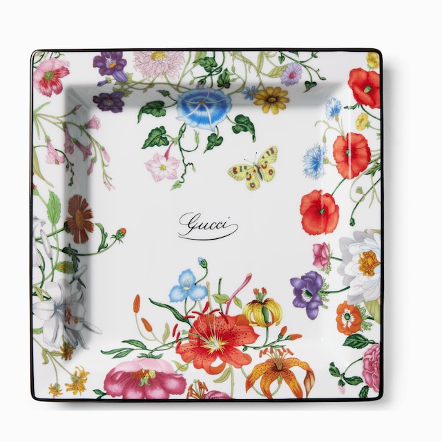 Gucci Flora print large trinket tray