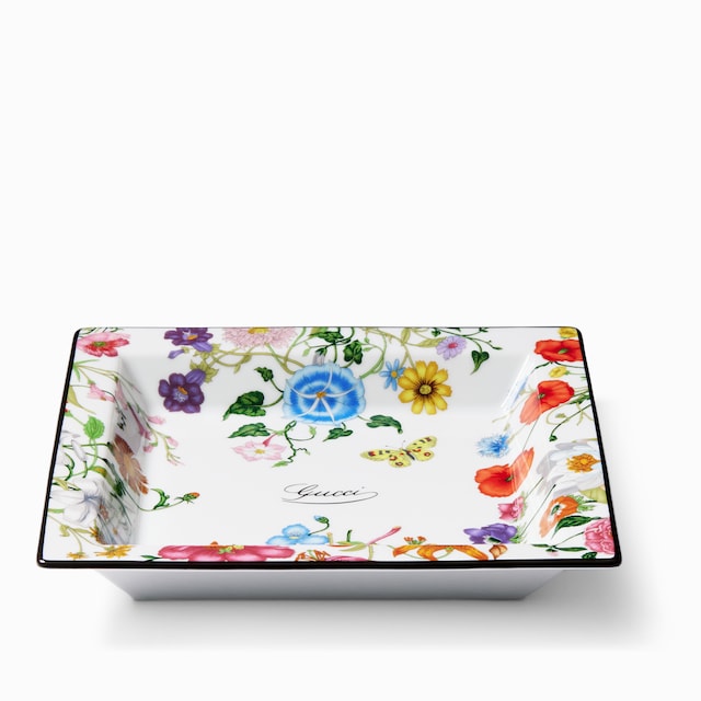 Gucci Flora print large trinket tray