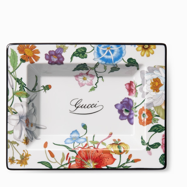 Gucci Flora print small trinket tray