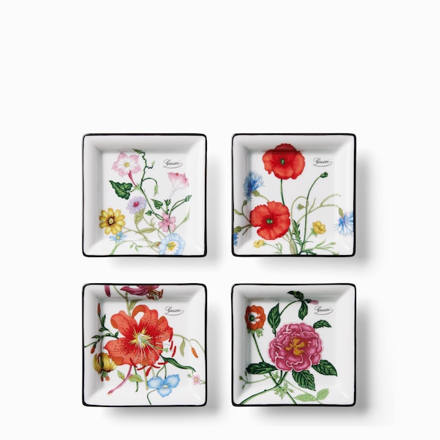 Gucci Flora print trinket tray set