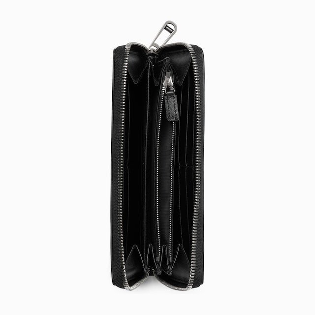 GG Emblem zip around wallet