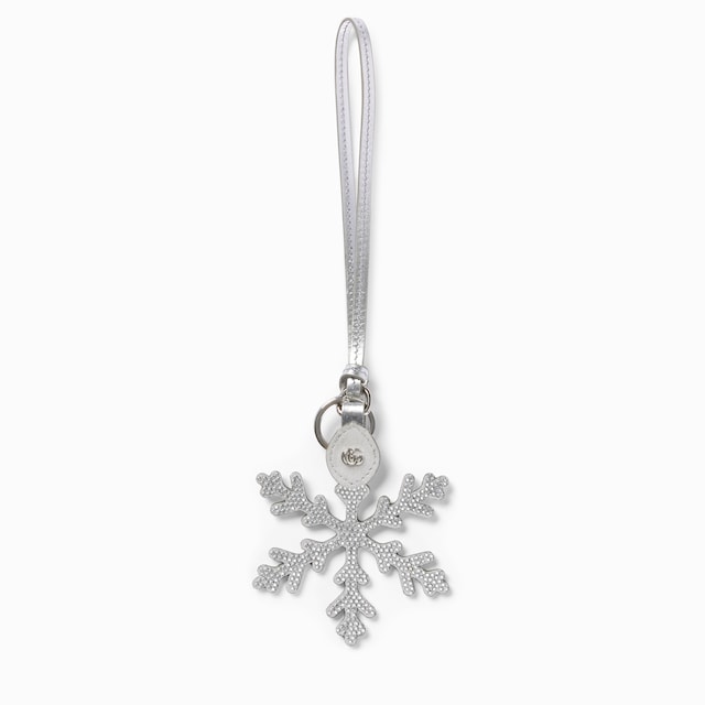 Snowflake-shaped bag charm