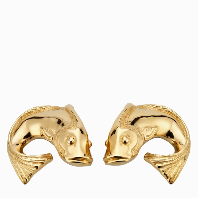 Carp-shaped earrings