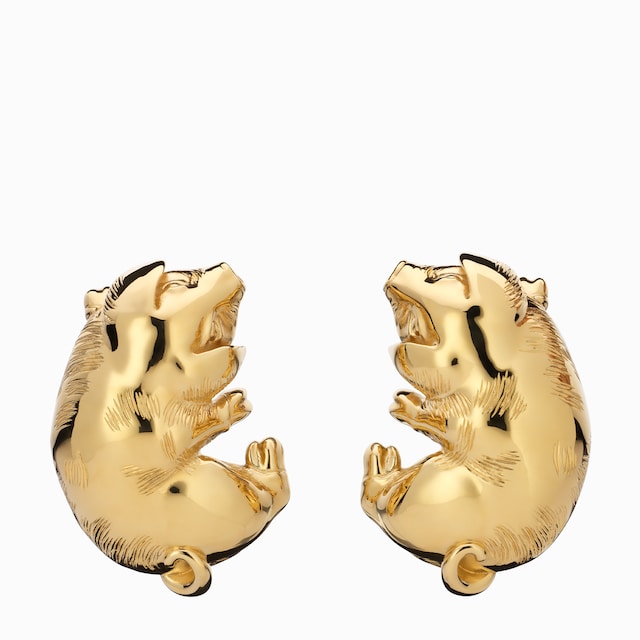 Pig-shaped earrings