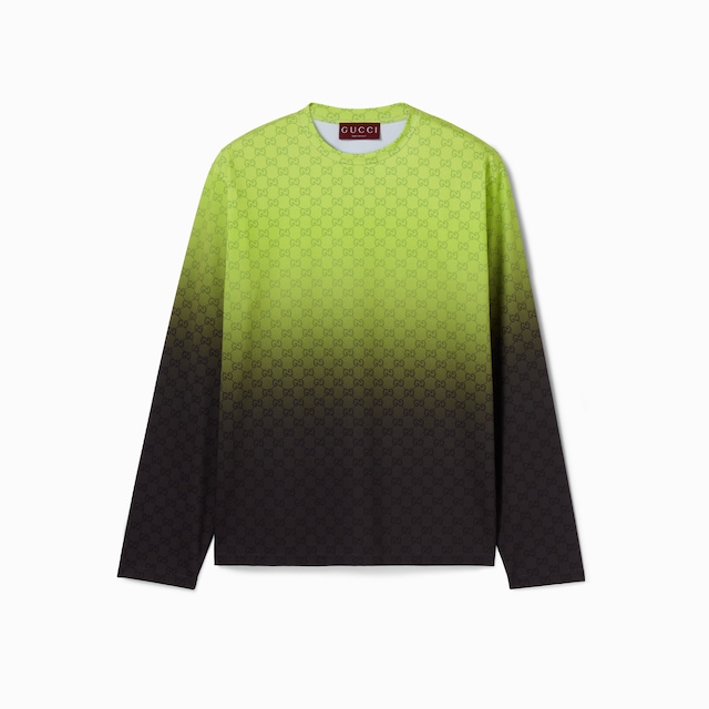Printed technical cotton jersey T-shirt