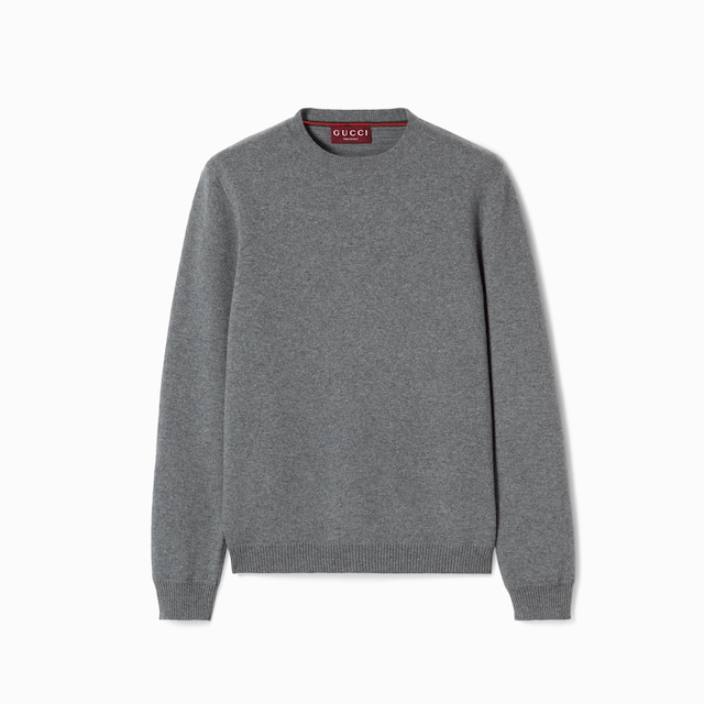 Wool cashmere knit double sweater