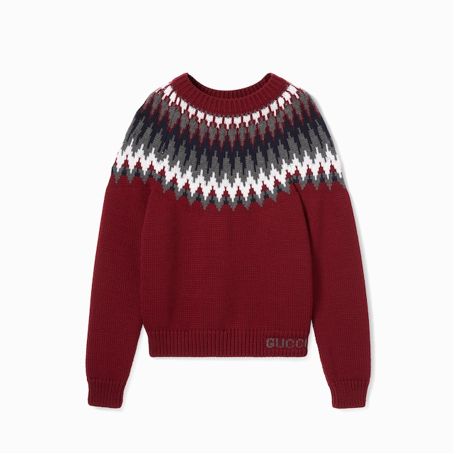 Chunky wool knit sweater