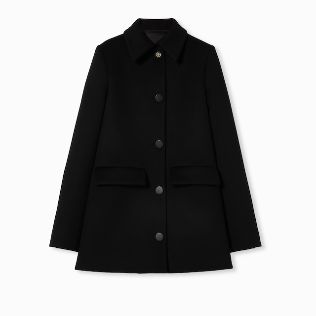 Wool coat with Horsebit buttons
