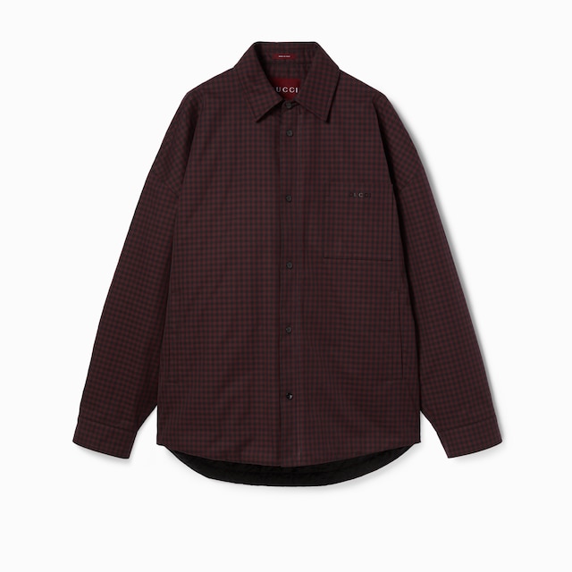 Veste matelassée en coton motif vichy