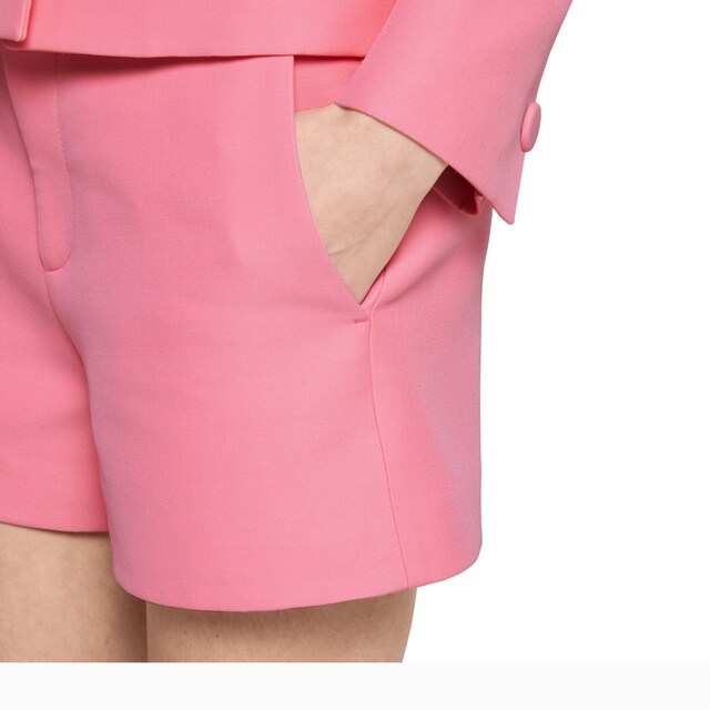 Wool silk shorts with logo - image 3