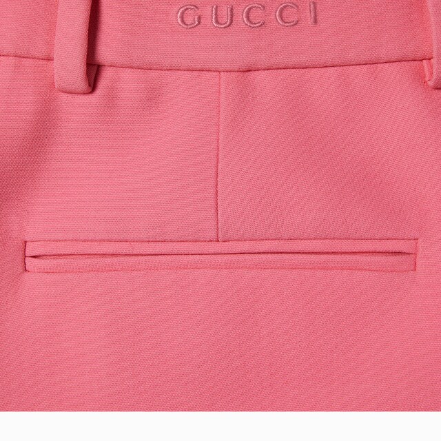 Wool silk shorts with logo - image 2