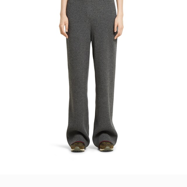 Soft rib felted wool pants - image 5
