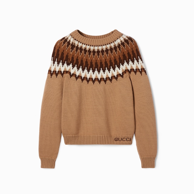 Chunky wool knit sweater