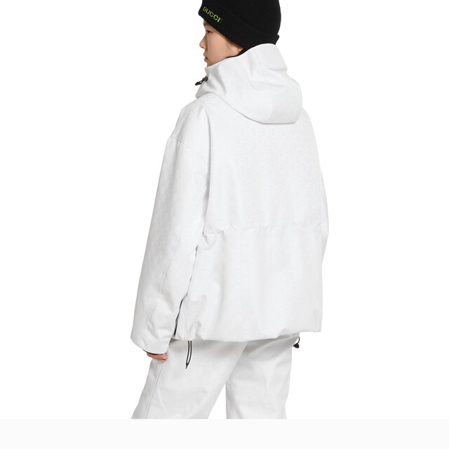 GG technical fabric jacquard jacket