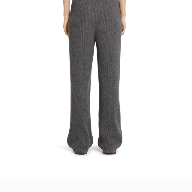 Soft rib felted wool pants - image 2