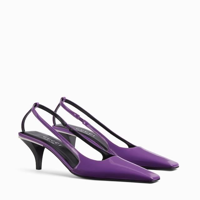 Women's slingback with crystal logo