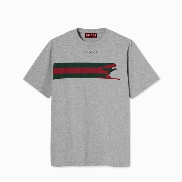Cotton jersey T-shirt with print