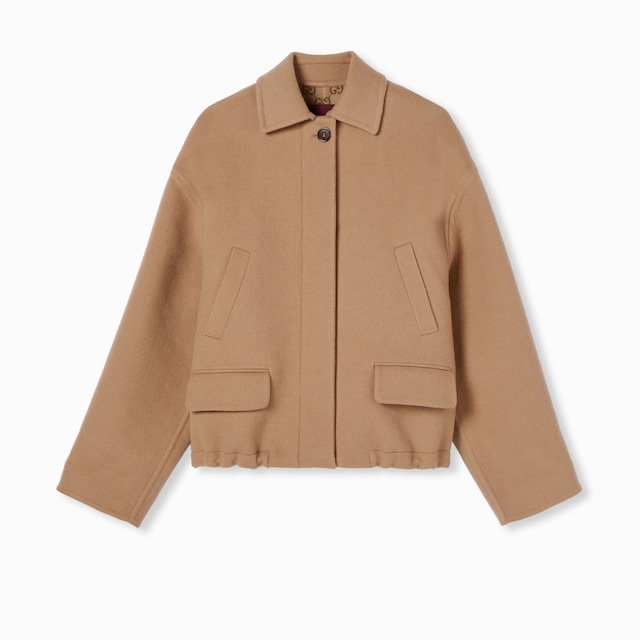 Wool zip jacket