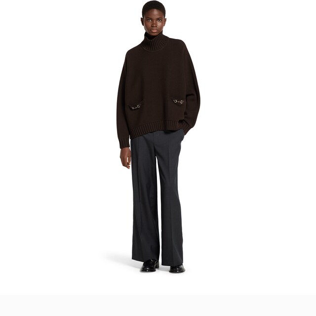 Wool cashmere sweater with Horsebit - image 3