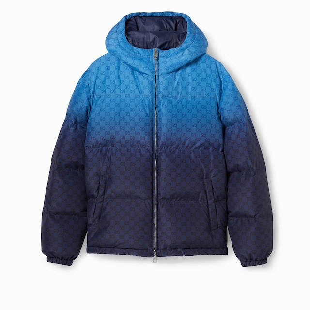 Printed poplin tech zip jacket