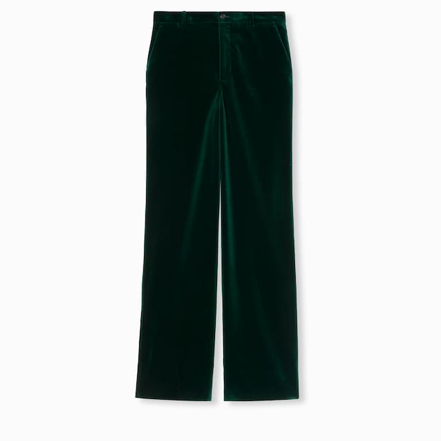 Soft stretch cotton velvet pant
