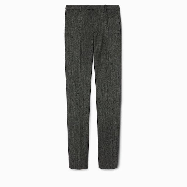 Wool mouliné pant