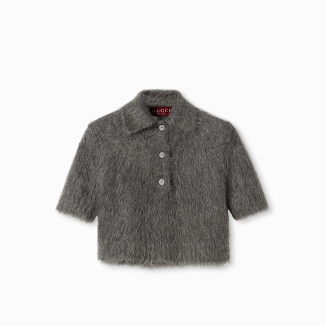 Brushed extra fine mohair top
