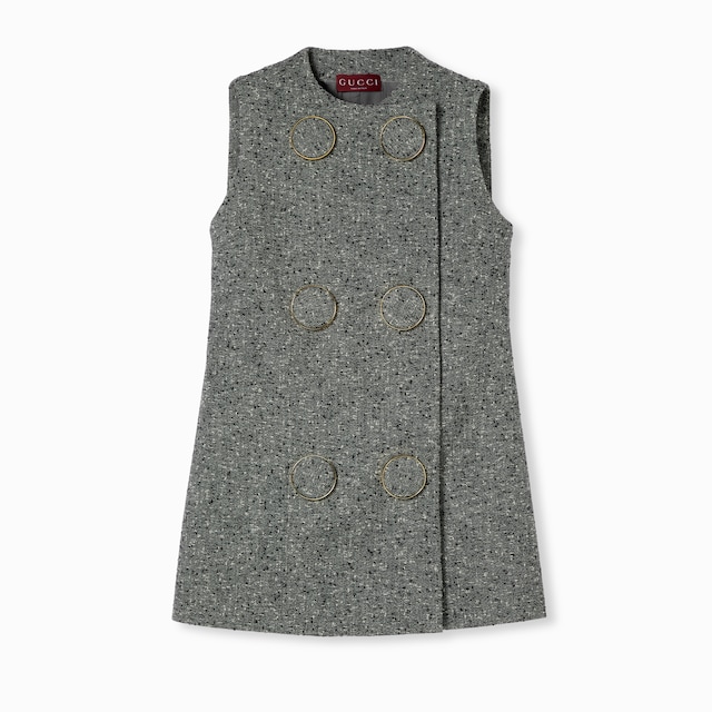 Seeded wool dress