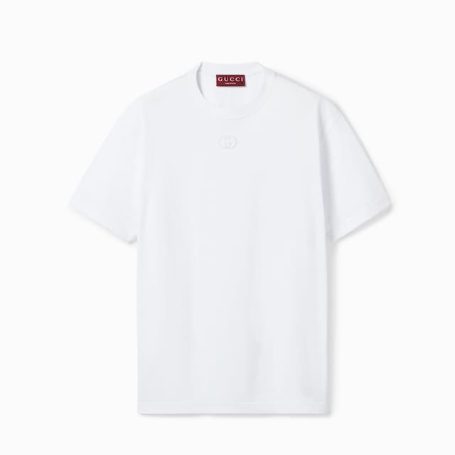 Cotton jersey T-shirt with embroidery