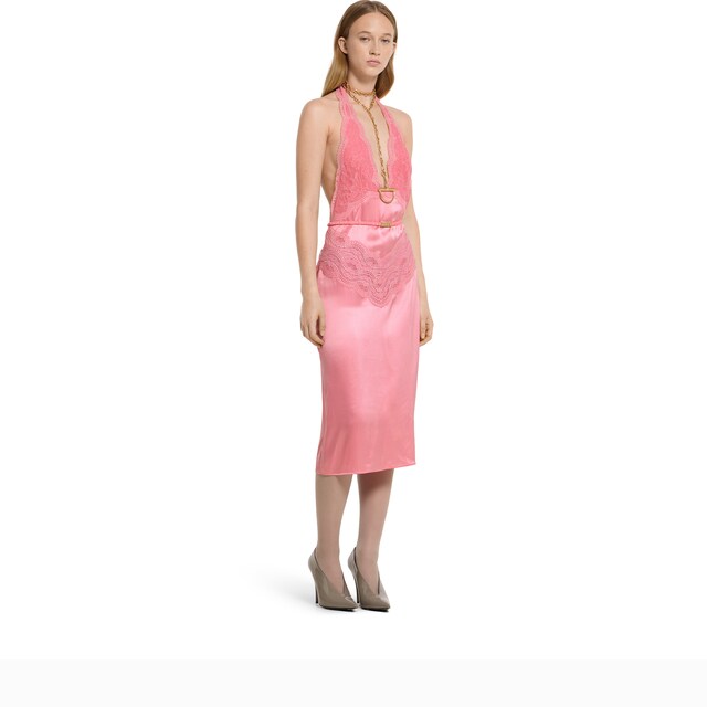 Silk satin dress - image 5