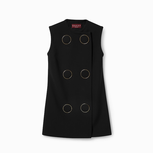 Vest with maxi buttons