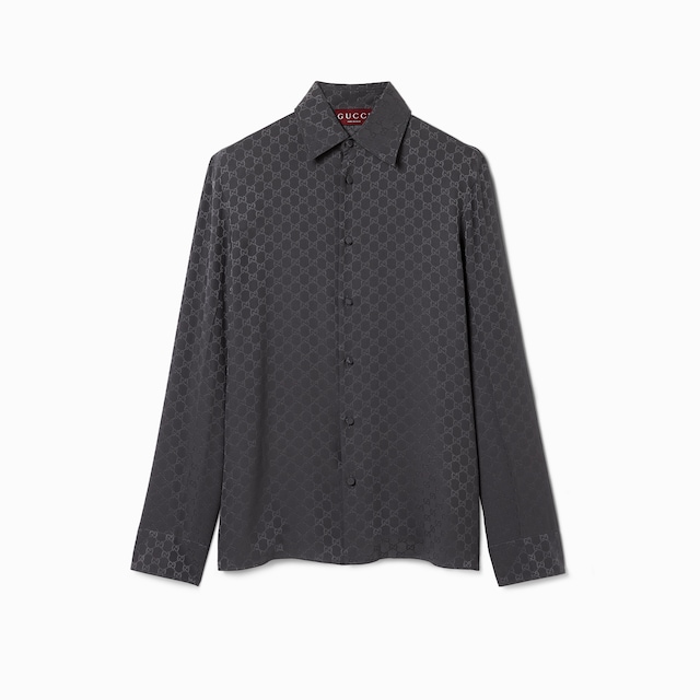 GG silk jacquard shirt