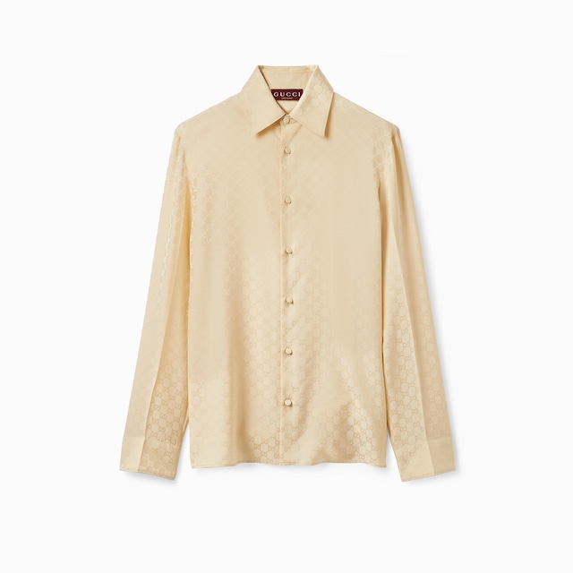 GG silk jacquard shirt