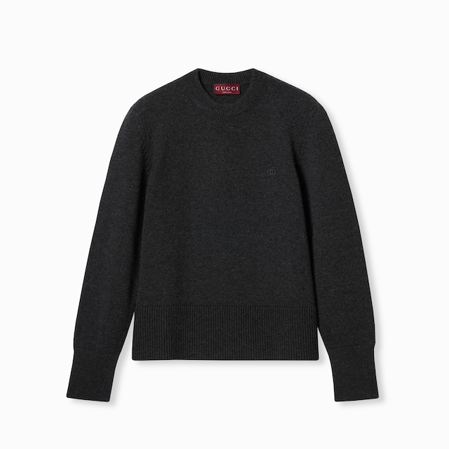 Cashmere sweater with GG