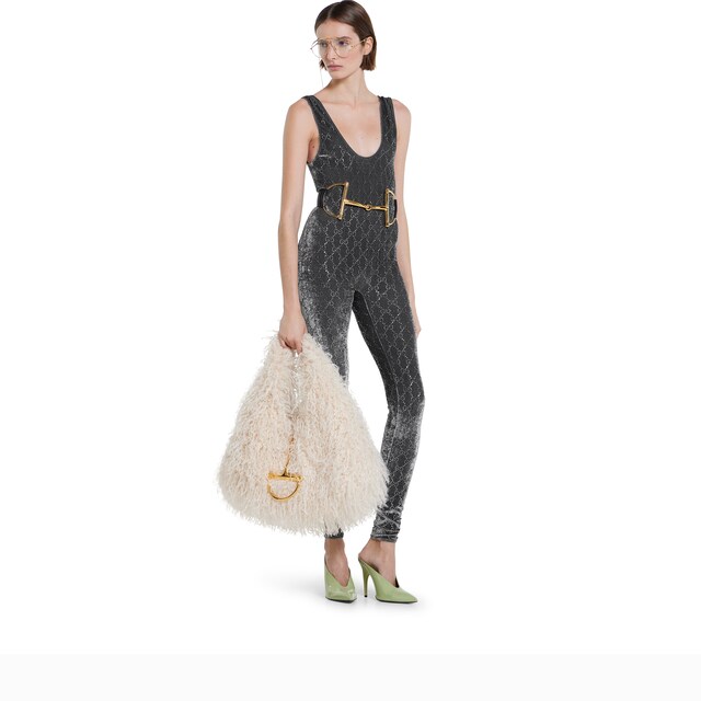 GG crystal embroidered jumpsuit - image 5