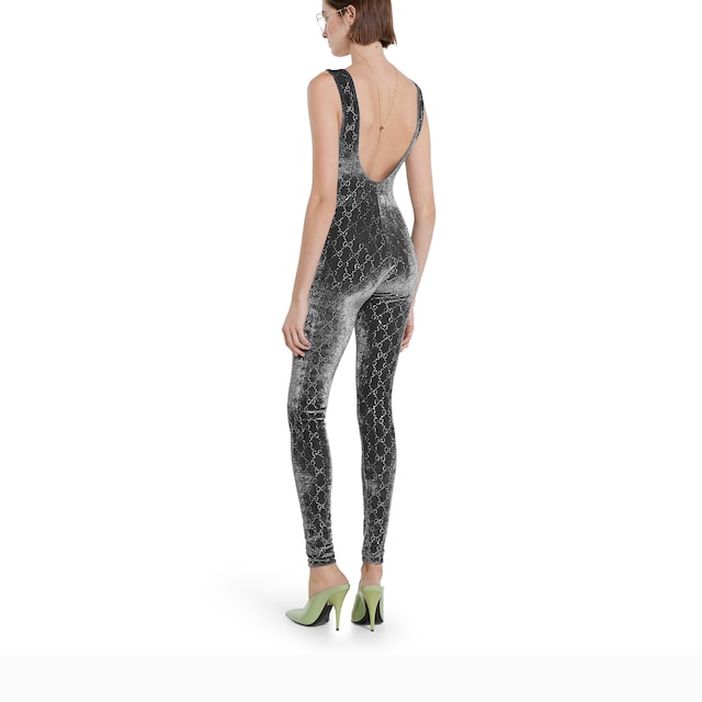 GG crystal embroidered jumpsuit - image 4