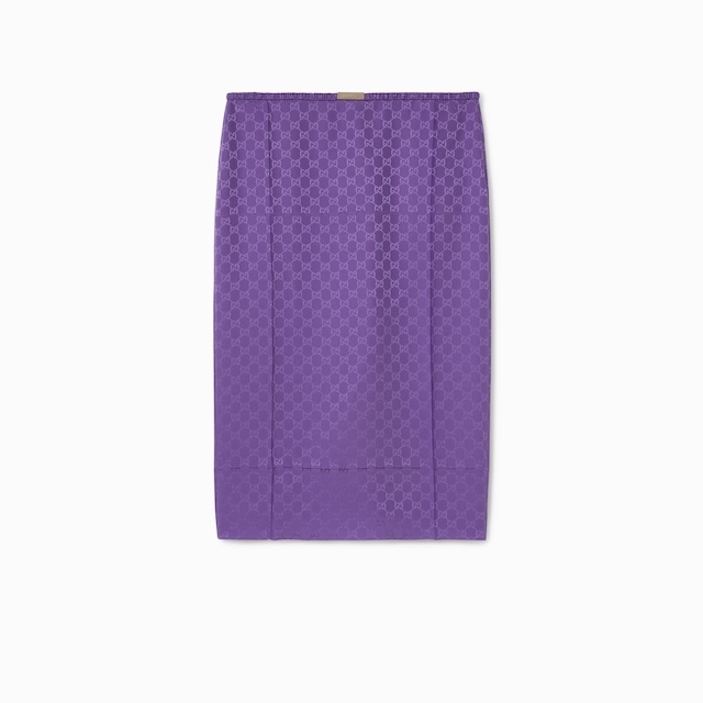 GG silk jacquard skirt