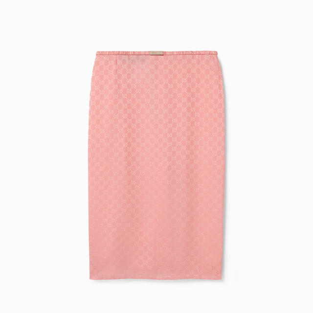 GG silk jacquard skirt