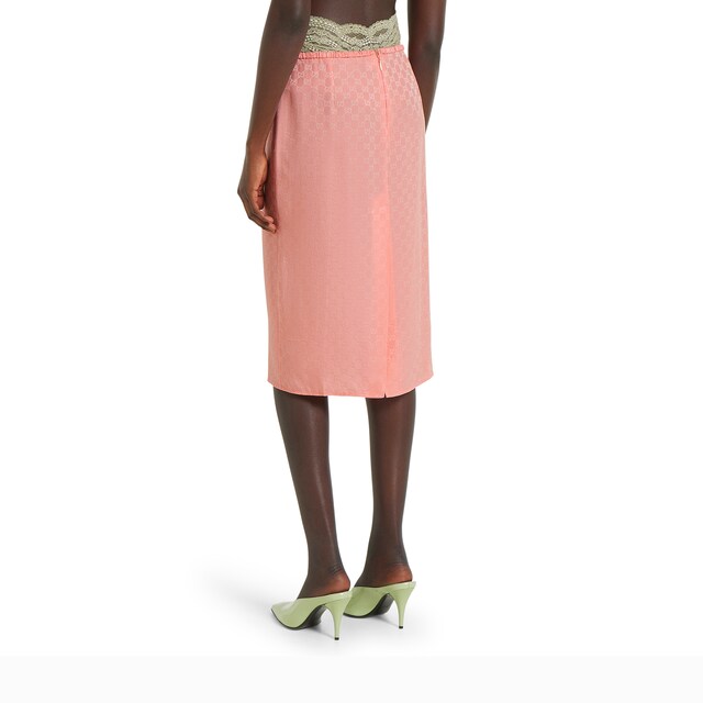 GG silk jacquard skirt - image 4