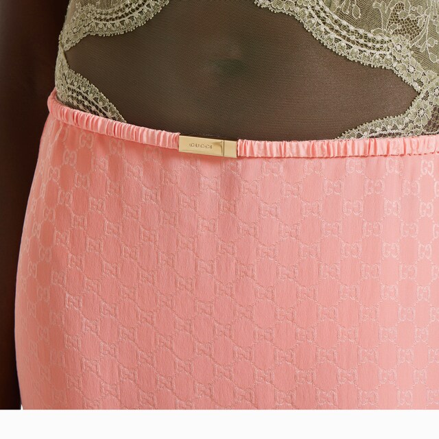 GG silk jacquard skirt - image 5