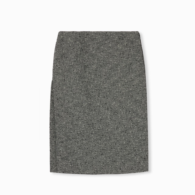 Seeded wool skirt