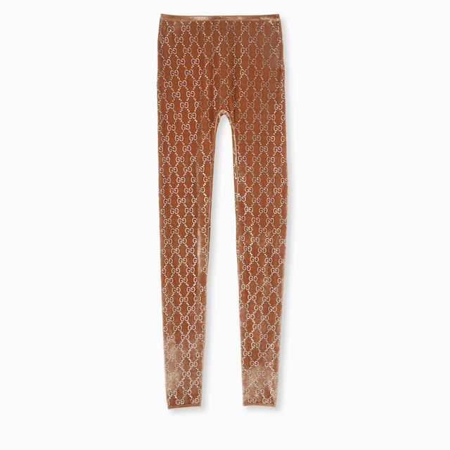 GG crystal embroidered leggings